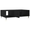 vidaXL Coffee Table Black Engineered wood, iron Coffee Table Rectangular