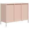 vidaXL Sideboard Pink Cold-rolled steel Medium Sideboard Rectangular