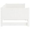 vidaXL Pull-out Day Bed without Mattress White 0.8x(80x200)"