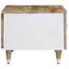 vidaXL Coffee Table Natural mango wood with white paint
