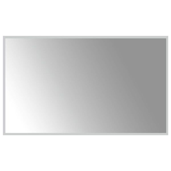 vidaXL LED Bathroom Mirror White Glass 40 x 24 in LED Bathroom Mirror