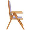 vidaXL Garden Chair Set of 6 Blue and White