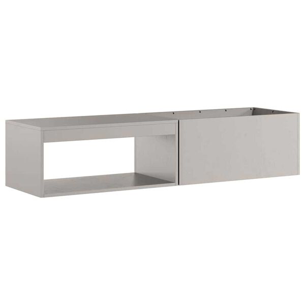 vidaXL Fire Pit Brown 62.99 x 17.72 x 13.78 in Steel