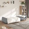 vidaXL Sofa Bed Light grey Velvet (100% polyester), wood, plastic Large