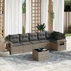 vidaXL Garden Sofa Set Grey