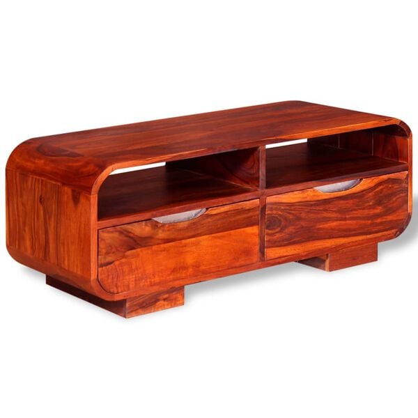 vidaXL Coffee Table Multicolour Solid Acacia wood Compact Coffee Table