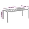 vidaXL Garden Dining Set Grey PE rattan Modular Garden Dining Set