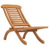 vidaXL Garden Chair Teak Fine sanded teak hardwood Standard Collapsible