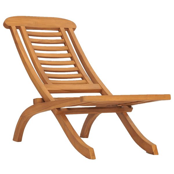 vidaXL Garden Chair Teak Fine sanded teak hardwood Standard Collapsible