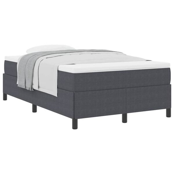 vidaXL Bed Frame Dark gray 47.2" x 78.7" Corduroy fabric