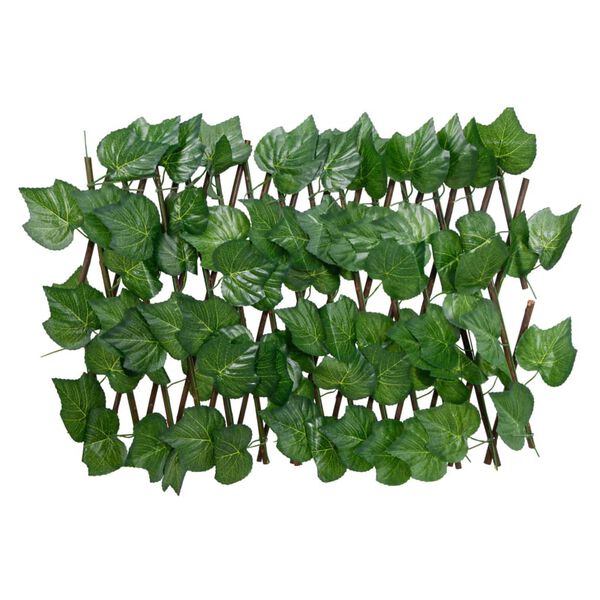 vidaXL Artificial Grape Leaf Trellis Expandable Green 5 pcs 70.9x7.9"