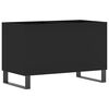 vidaXL Record Cabinet Black Engineered wood, iron Medium Cabinet