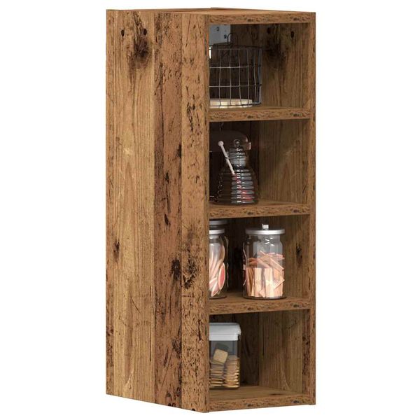 vidaXL Hanging Cabinet Old Wood Engineered Wood Medium Wall mounting