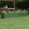 vidaXL Garden Raised Bed Green Powder-coated steel Large Durable
