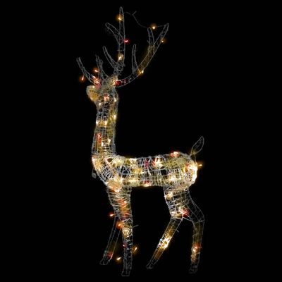 vidaXL Acrylic Reindeer Christmas Decoration 140 LEDs 50.4" Colorful