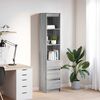 vidaXL Highboard Gray sonoma Engineered wood Tall Highboard