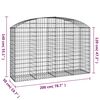 vidaXL Gabion Basket Silver Galvanized Iron Extra Large Durable