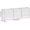 vidaXL Garden Raised Bed Silver Galvanized Steel 94.5x15.7x30.3 in