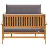 vidaXL Garden Sofa Set 3 pcs Brown 47.24 x 25.79 x 31.10 in