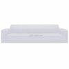 vidaXL Couch Slipcover White 100% Polyester jersey Large