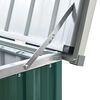 vidaXL Storage Box Green Galvanized steel, plastic Large Storage Box