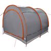 vidaXL Bike Storage Tent with Roof Grey and Orange 256 x 222 x 182 cm