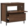 vidaXL Bathroom Sink Cabinet Brown Oak Engineered wood, Steel Medium