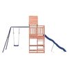 vidaXL Outdoor Playset Wooden frame with blue bits Solid Douglas wood
