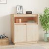 vidaXL Sideboard Natural Wood Solid pine wood (untreated) Medium Cabinet