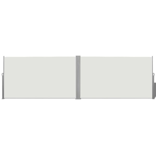 vidaXL Retractable Side Awning 70.9"x236.2" Cream