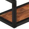 vidaXL Wall Shelf Set of 2 Natural wood and black
