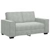 vidaXL 2-seater Sofa Light grey Velvet, metal, plywood, solid wood