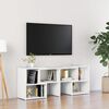 vidaXL TV Cabinet White Engineered wood Medium TV Cabinet Rectangular