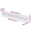 vidaXL Gabion Raised Bed Silver Galvanized Steel 177.2 x 19.7 x 19.7 in