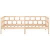 vidaXL Day Bed Natural wood Solid pine wood (untreated) Twin Convertible