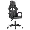 vidaXL Gaming Chair Black and Grey Faux Leather