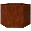 vidaXL Planter Rusty Corten steel Medium Decorative Inlays Planter