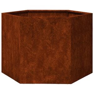 vidaXL Planter Rusty Corten steel Medium Decorative Inlays Planter