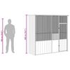 vidaXL Bird Cage Grey Galvanized Steel Large Durable Bird Cage