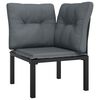 vidaXL Garden Lounge Set Black and dark grey
