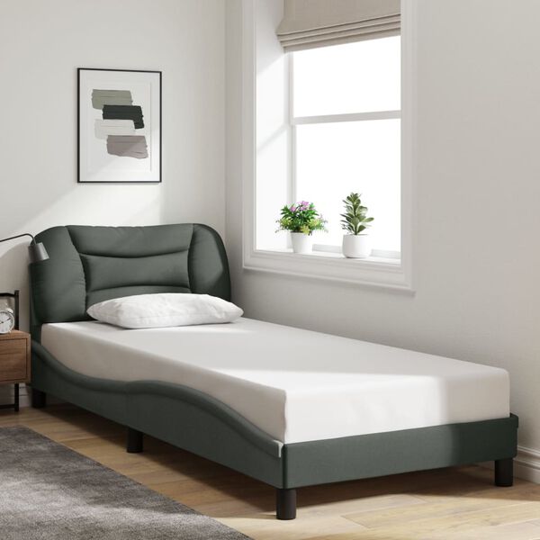 vidaXL Bed Frame Dark Grey