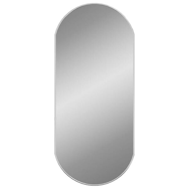 vidaXL Wall Mirror Silver Glass, PVC 31.5 x 13.8 in Wall mounting