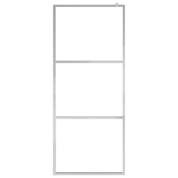 vidaXL Walk-in Shower Wall with Whole Frosted ESG Glass 45.3"x76.8"