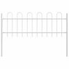 vidaXL Garden Fence White 3.4 x 0.6 m Powder-coated steel