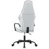 vidaXL Gaming Chair White and Black Faux Leather, Metal, Plywood