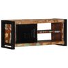 vidaXL TV Cabinet Black and brown Solid reclaimed wood, iron Medium
