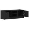 vidaXL TV Cabinet Black Oak 102 x 32 x 35.5 cm Engineered Wood
