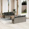 vidaXL Garden Sofa Set Gray
