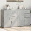 vidaXL Sideboard Concrete grey Engineered wood Medium Sideboard