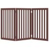 vidaXL Dog Gate Set of 3 Brown Poplar wood with water-based paint